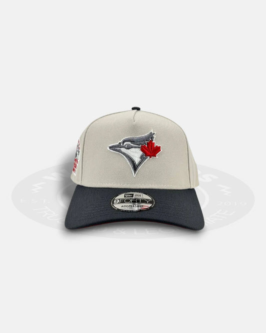 Toronto Blue Jays Crimson Steel 9FORTY A-Frame Snapback Hat