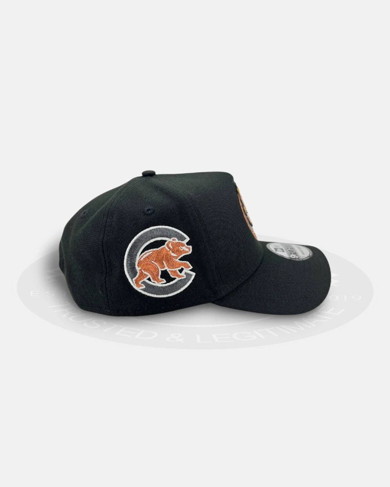 Chicago Cubs Mascot Crest Obsidian Copper 9FORTY A-Frame Snapback Hat