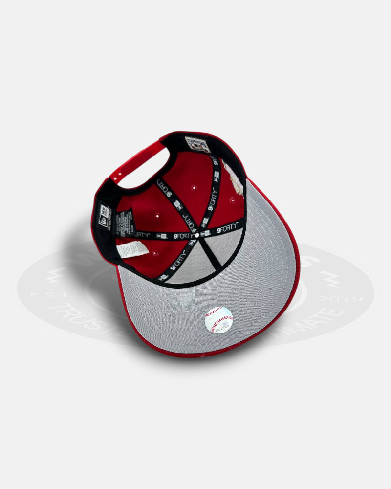 Los Angeles Dodgers 40th Anniversary Scarlet Crestline 9FORTY A-Frame Snapback Hat