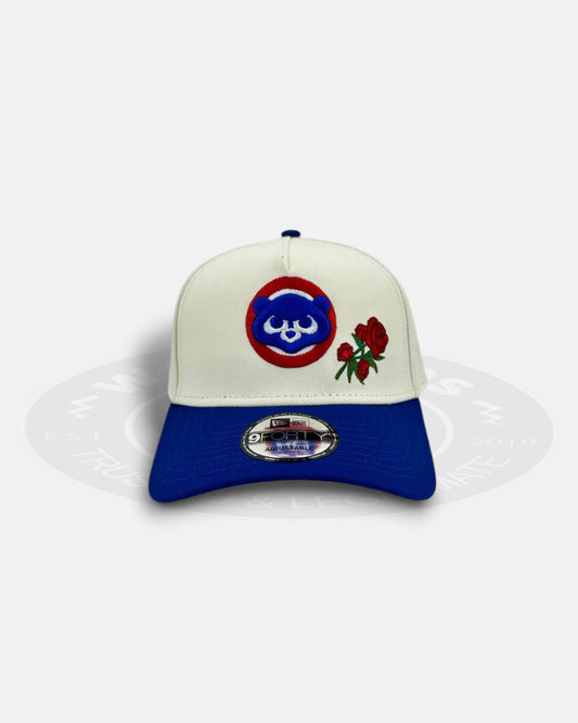 Chicago Cubs Chrome Rose Bloom 9FORTY A-Frame Snapback Hat
