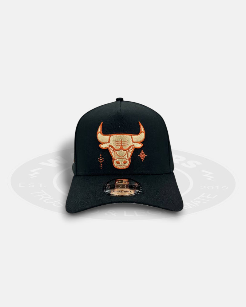 Chicago Bulls Midnight Desert Flame 9FORTY A-Frame Snapback Hat