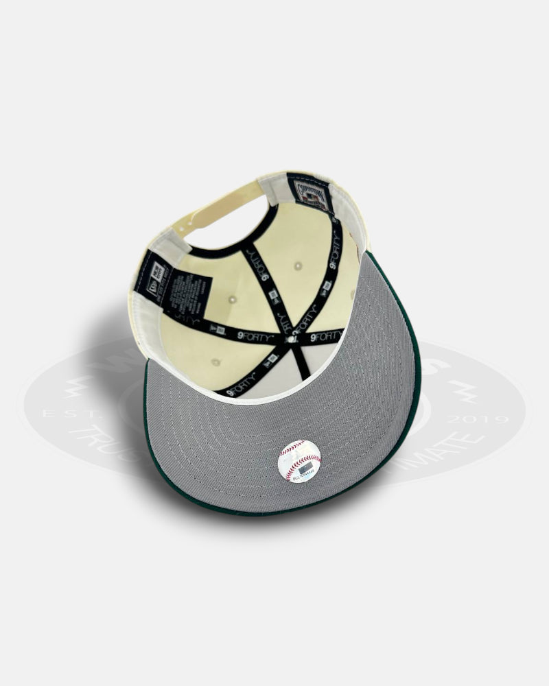 Atlanta Braves Citrin Verge 9FORTY A-Frame Snapback Hat