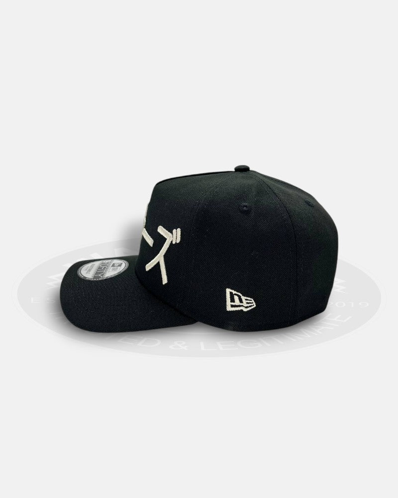 Seattle Mariners Kanji Chrome Black 9Forty A-Frame Snapback Hat