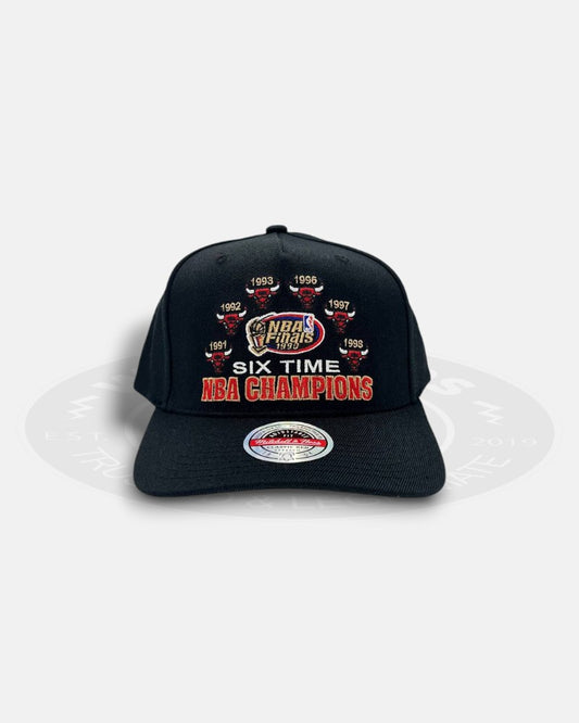 Chicago Bulls 6 Time NBA Champions Adjustable Fit Snapback Hat