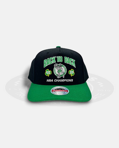 Boston Celtics 1968-1969 Back to Back NBA Champions Two Tone Adjustable Fit Snapback Hat