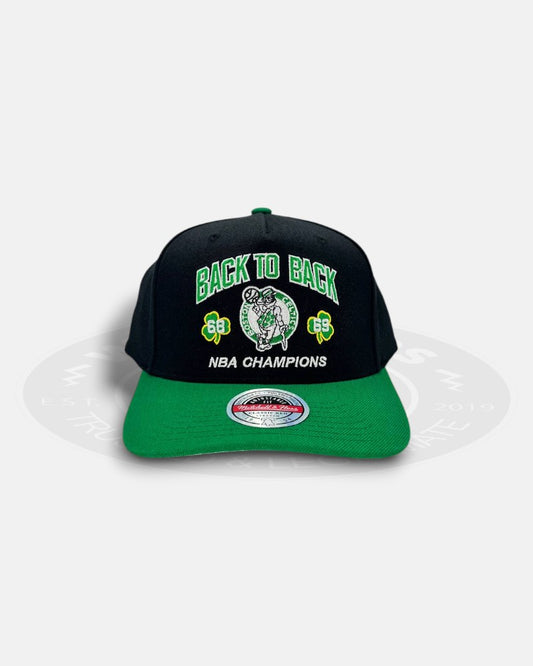 Boston Celtics 1968-1969 Back to Back NBA Champions Two Tone Adjustable Fit Snapback Hat