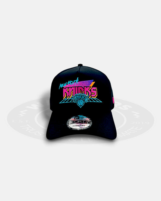 New York Knicks Glitch Horizon 9FORTY A-Frame Snapback Hat