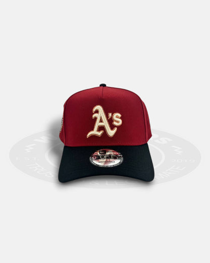 Oakland Athletics Crimson Abyss 9FORTY A-Frame Snapback Hat