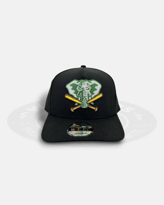 Oakland Athletics Alt Crest Precurve 9FIFTY A-Frame Snapback Hat