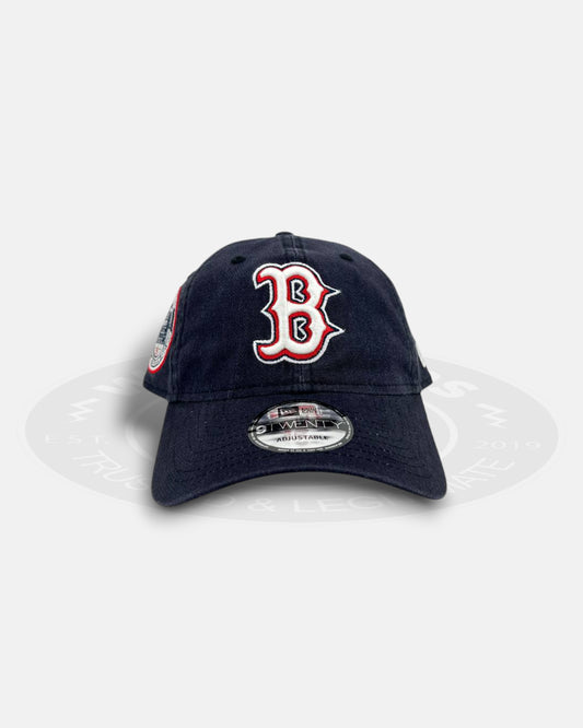 Boston Red Sox Navy Emblem Set 9TWENTY Strapback Hat