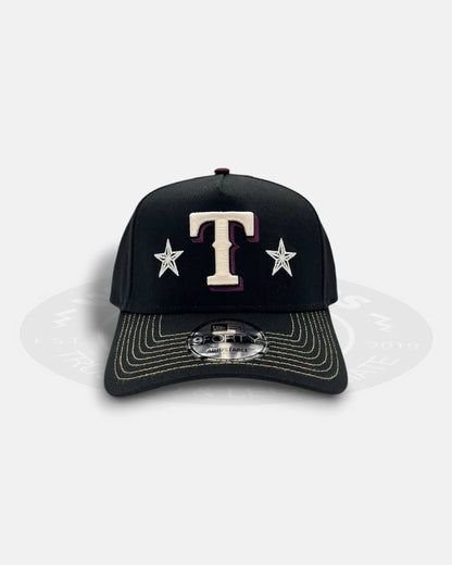 Texas Rangers Ivory Stars Outlaws 9Forty A-Frame Snapback Hat