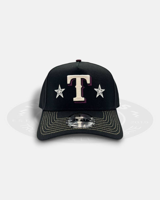 Texas Rangers Ivory Stars Outlaws 9Forty A-Frame Snapback Hat