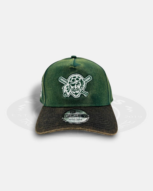 Pittsburgh Pirates Faded Green 9FORTY A-Frame Strapback Hat