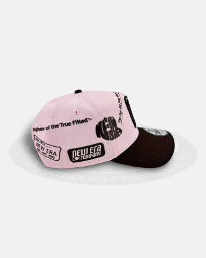 Mexico National Baseball Team New Era Originators 9FORTY A-Frame Snapback Hat Pink Brown