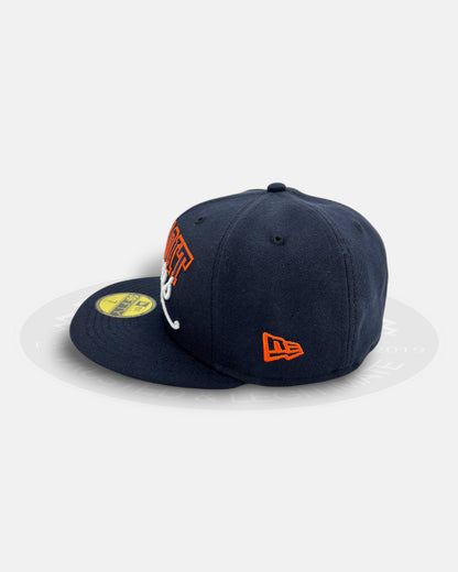 Detroit Tigers Script Midnight Navy 59Fifty Fitted Hat