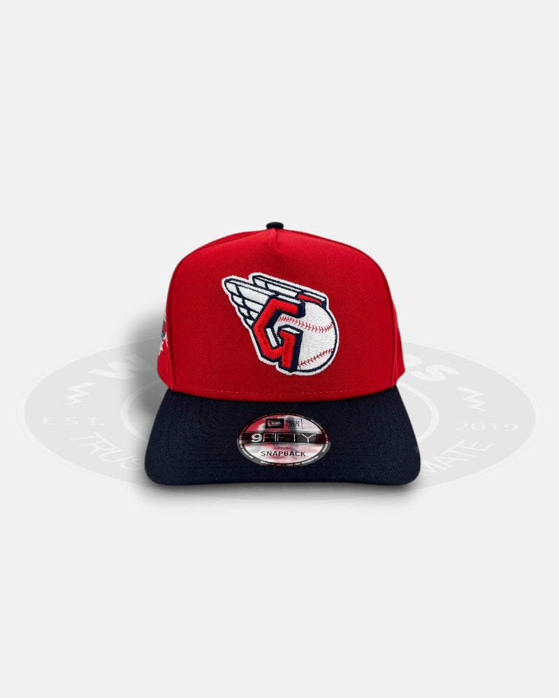 Cleveland Guardians Jacob Stadium Two Tone PreCurved 9FIFTY A-Frame Snapback Hat