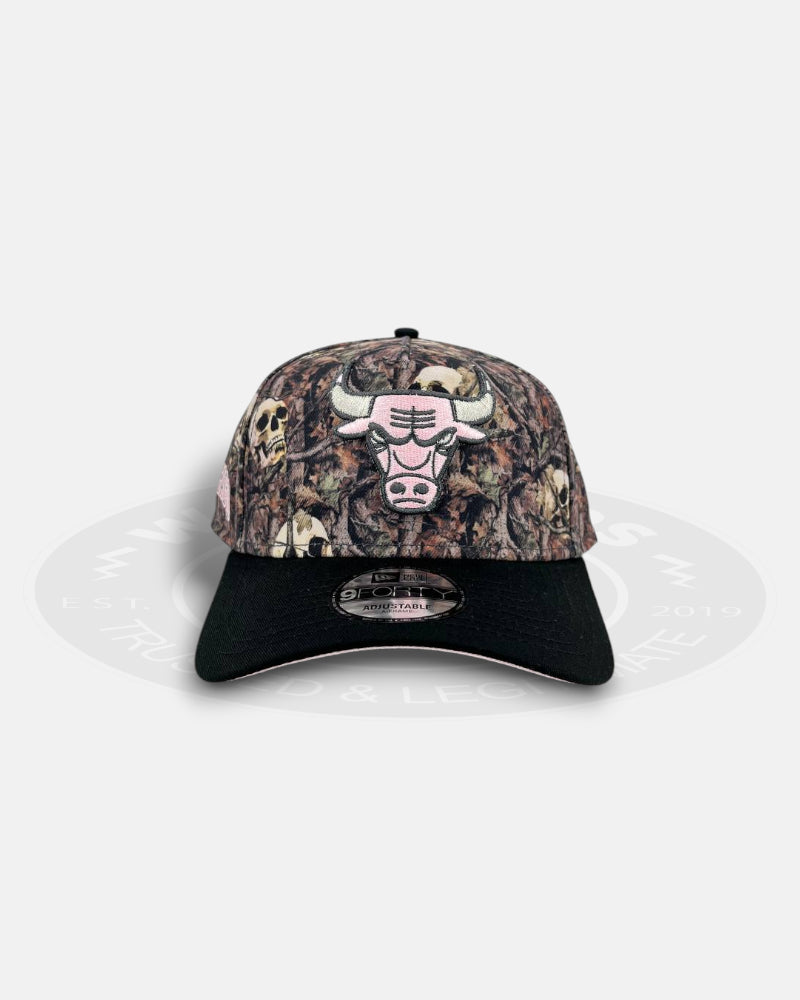 Chicago Bulls Skull Camo 9FORTY A-Frame Snapback Hat