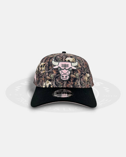 Chicago Bulls Skull Camo 9FORTY A-Frame Snapback Hat