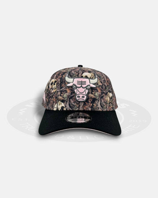 Chicago Bulls Skull Camo 9FORTY A-Frame Snapback Hat