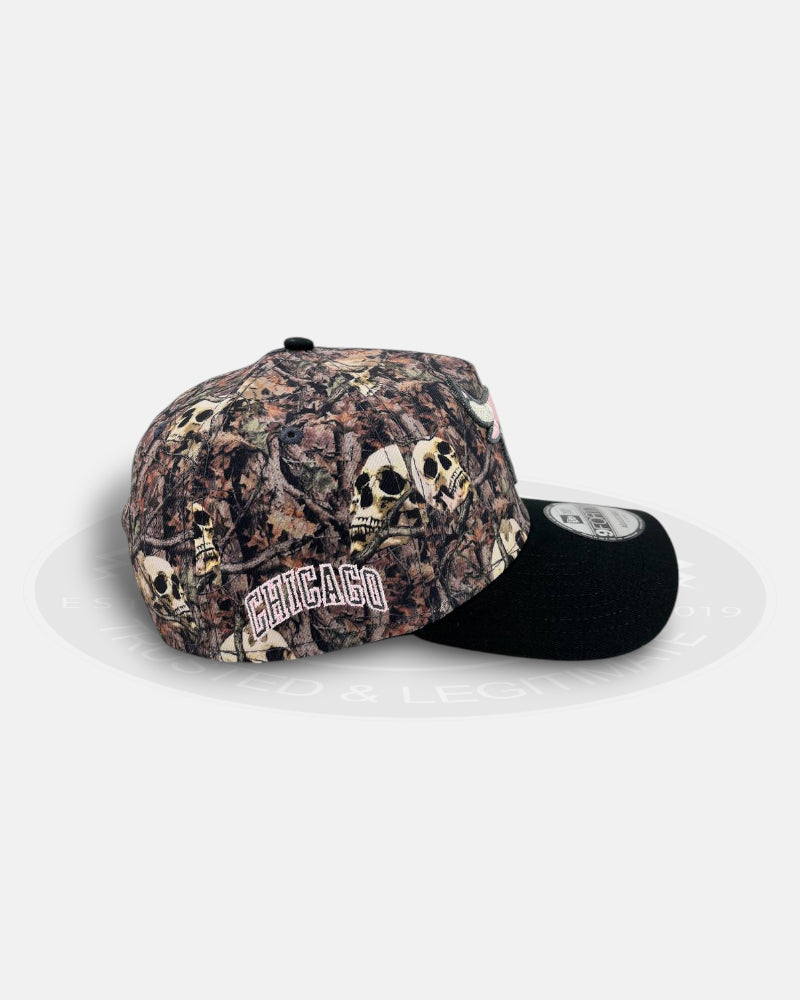 Chicago Bulls Skull Camo 9FORTY A-Frame Snapback Hat