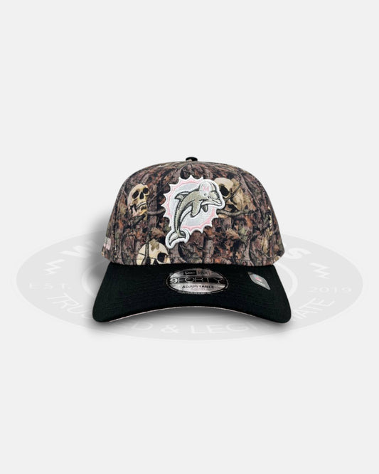 Miami Dolphins Skull Camo 9FORTY A-Frame Snapback Hat