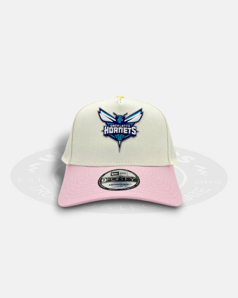 Charlotte Hornets Pink Citrus 9FORTY A-Frame Snapback Hat