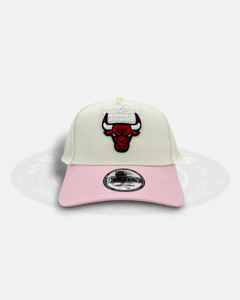Chicago Bulls Pink Citrus 9FORTY A-Frame Snapback Hat