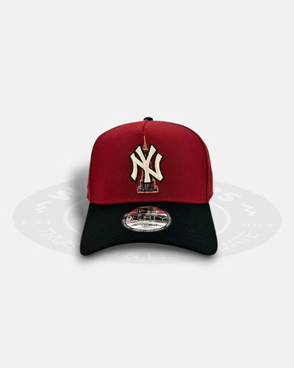 New York Yankees Crimson Abyss 9FORTY A-Frame Snapback Hat