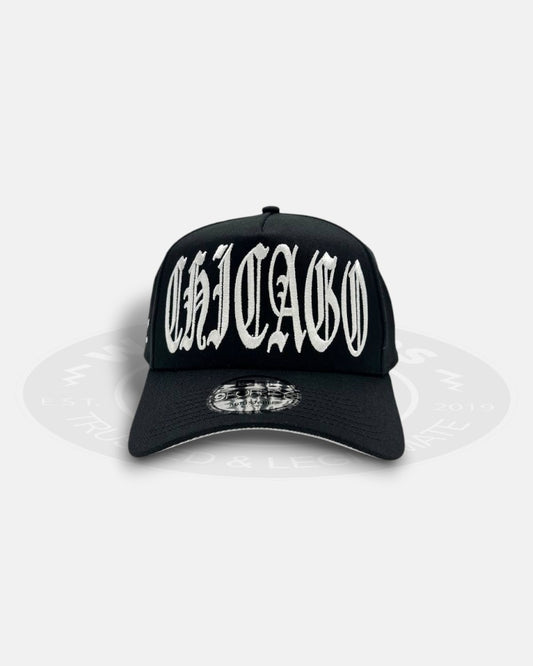 Chicago White Sox Oversized Gothic Script A-Frame 9Forty Snapback Hat