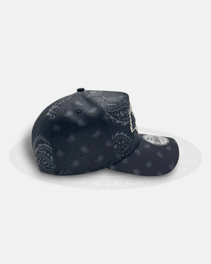 Los Angeles Lakers Black Paisley A-Frame 9Forty Snapback Hat