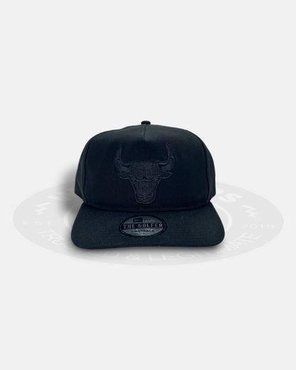 Chicago Bulls Triple Black The Golfer Snapback Hat