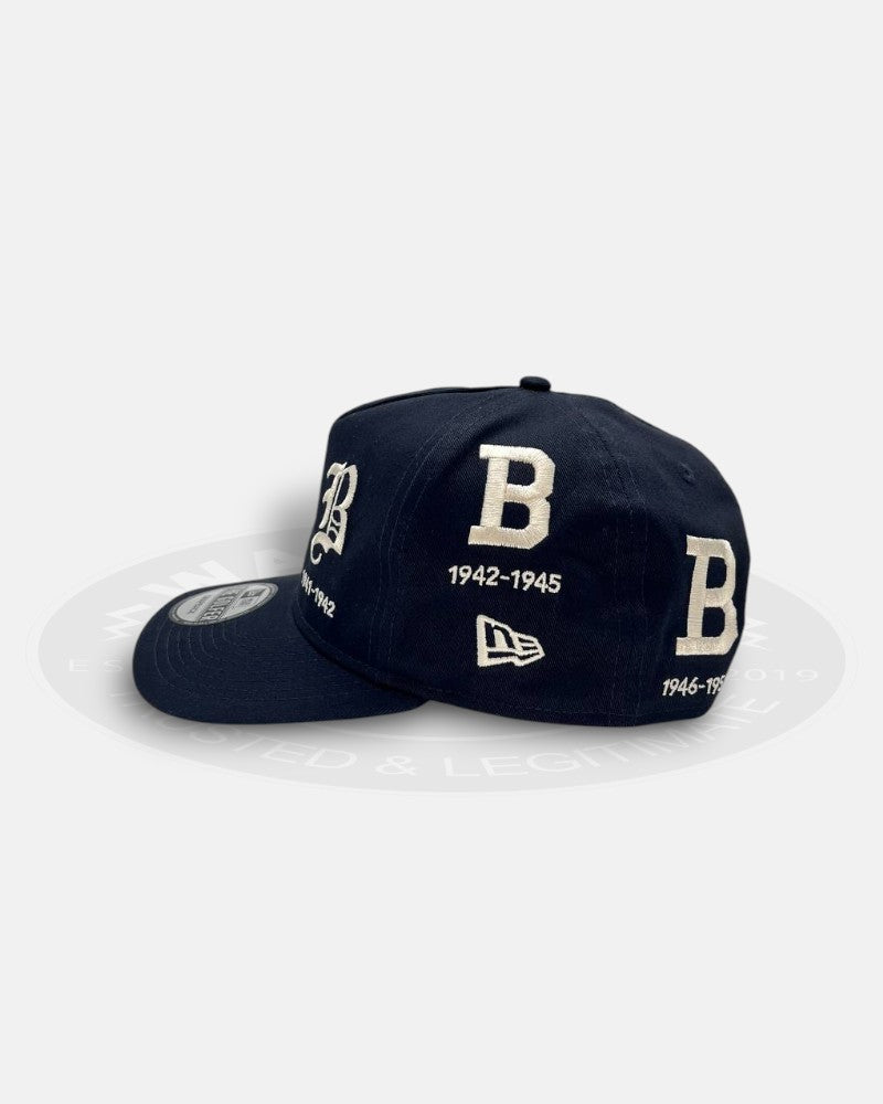 Atlanta Braves Logo Evolution The Golfer Snapback Hat