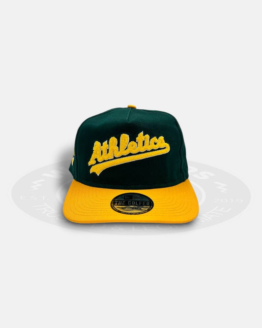 Oakland Athletics Chenille The Golfer Snapback Hat