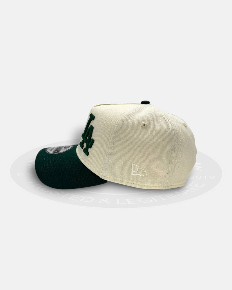 New York Yankees vs Los Angeles Dodgers Two Tone White/Green 9Forty A-Frame Snapback Hat
