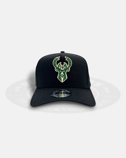Milwaukee Bucks OG Logo A-Frame 9Forty Snapback Hat