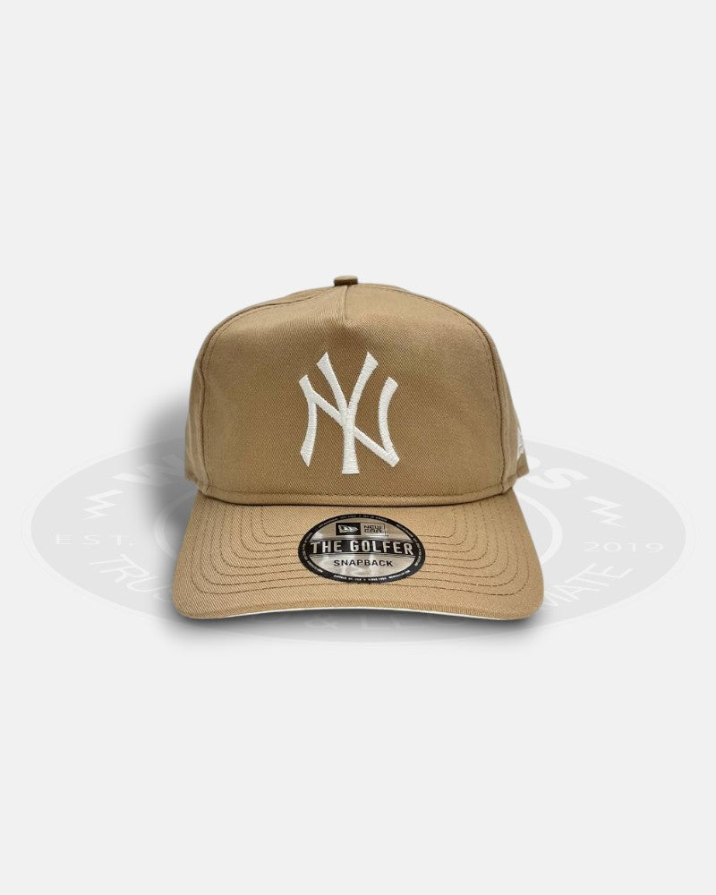 New Era New York Yankees Tumbleweed White The Golfer Snapback Hat