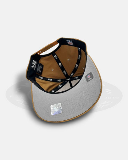 Los Angeles Raiders Logo The Golfer Wheat Snapback Hat