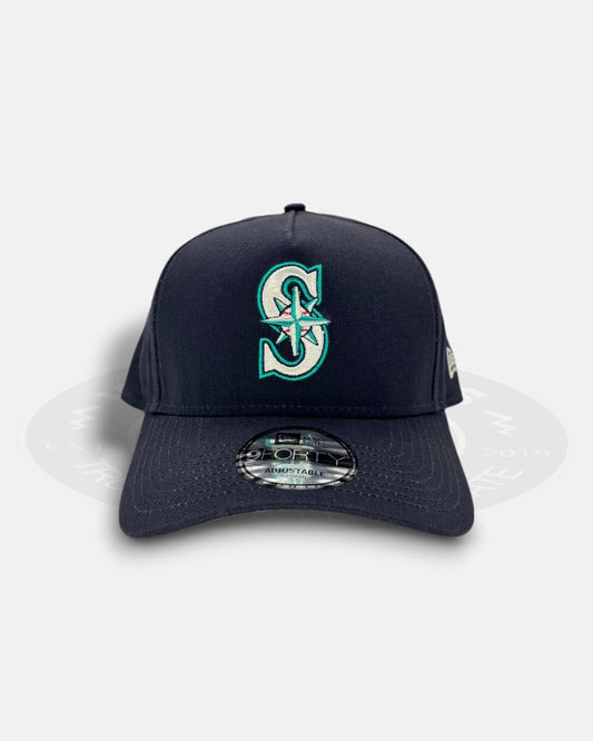 Seattle Mariners Logo 9Forty A-Frame Snapback Hat