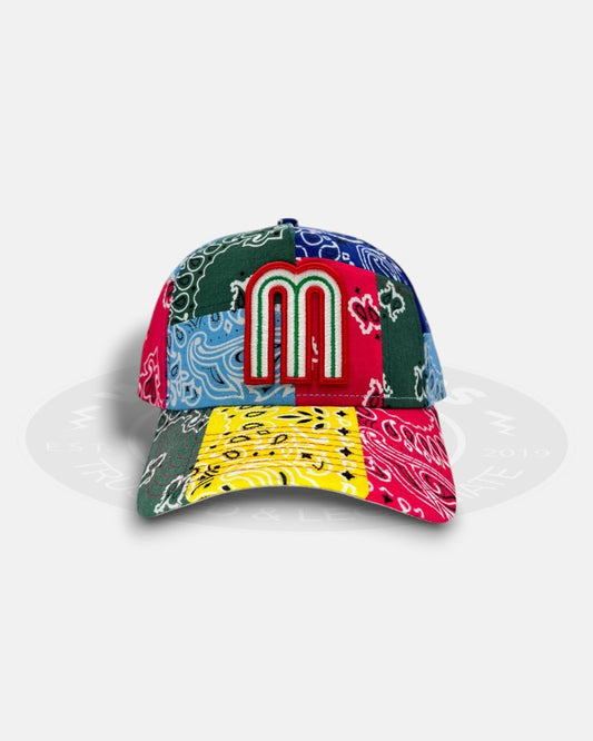 Mexican Baseball League Colored Paisley Patch 9Forty A-Frame Snapback Hat
