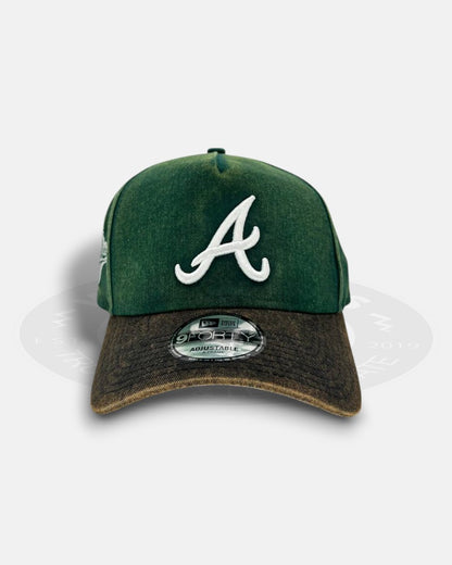 Atlanta Braves 1995 World Series Acid Washed 9Forty A-Frame Strapback Hat