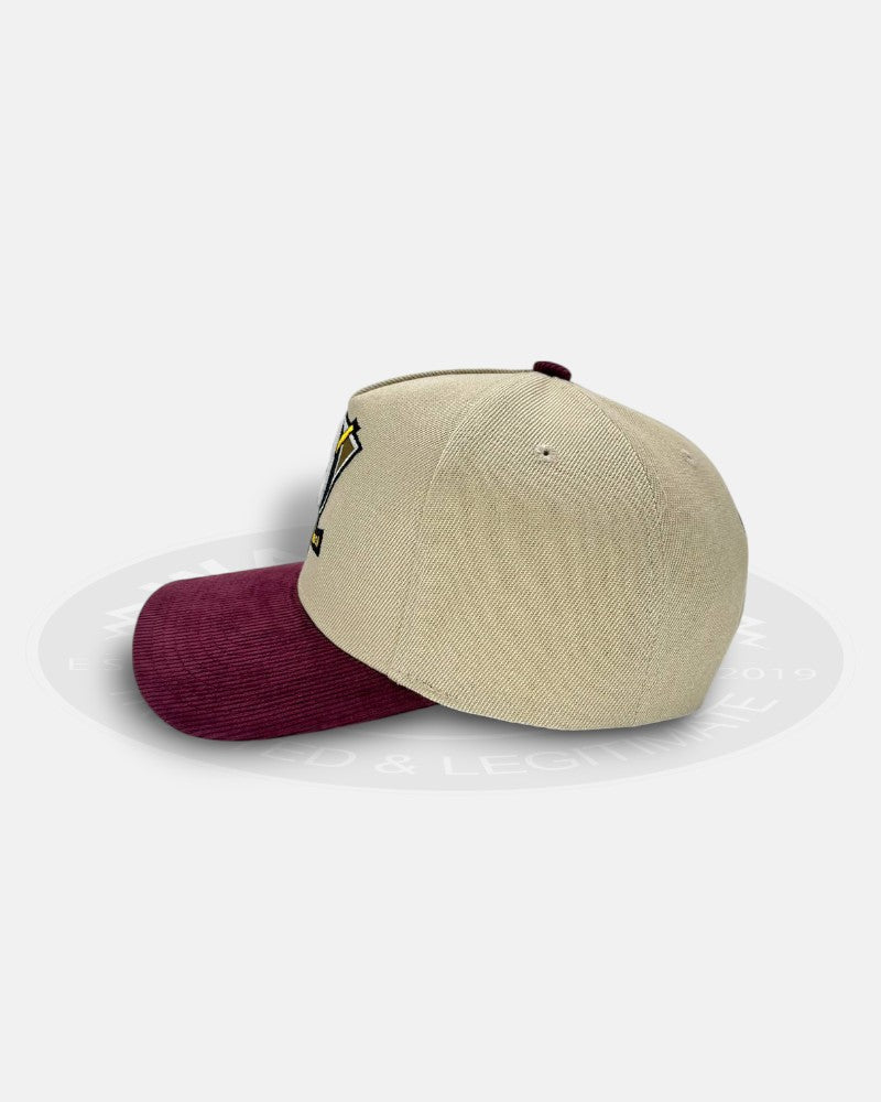 Anaheim Ducks Corduroy Brim Two Tone Pro Pinch Fit Snapback Hat