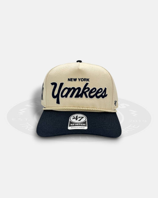 New York Yankees Script Rope 47 Hitch Adjustable Snapback Hat