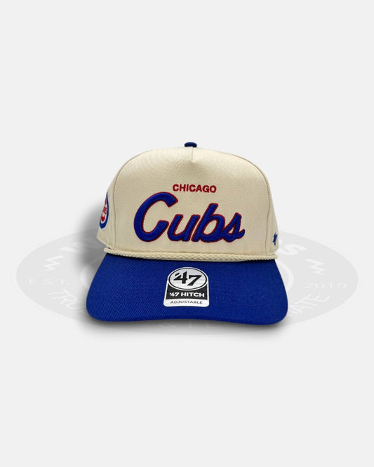 Chicago Cubs Script Rope 47 Hitch Adjustable Snapback Hat