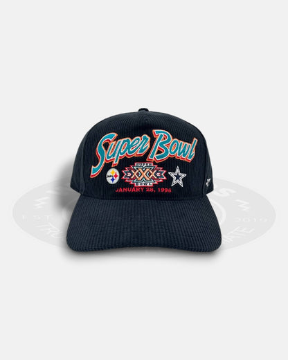 Pittsburgh Steelers vs Dallas Cowboys Super Bowl Corduroy 47 Hitch Adjustable Snapback Hat