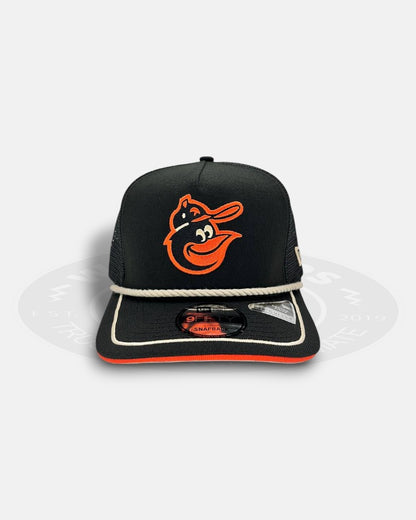Baltimore Orioles Rope Trucker 9Fifty A-Frame Snapback Hat