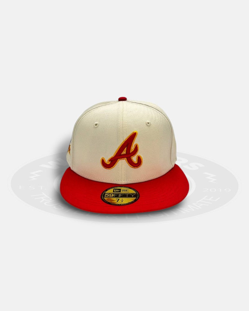 Atlanta Braves 150 1st Anniversary 2021  Two Tone Red 59Fifty Fitted Hat
