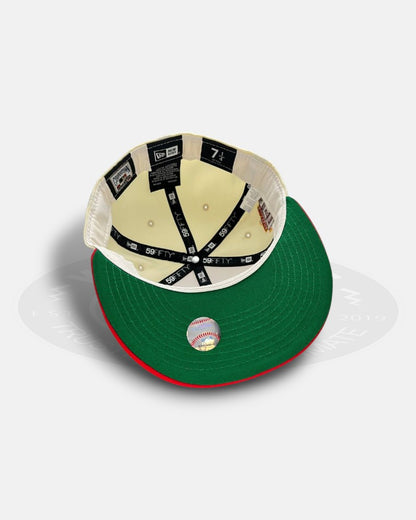 Atlanta Braves 150 1st Anniversary 2021  Two Tone Red 59Fifty Fitted Hat