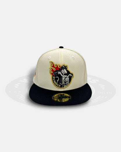 Binghamton Rumble Ponies Star Crest Chrome/Black Two Tone Series 59Fifty Fitted Hat