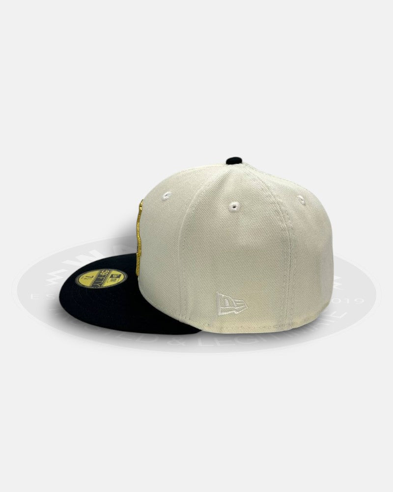 Binghamton Rumble Ponies Star Crest Chrome/Black Two Tone Series 59Fifty Fitted Hat