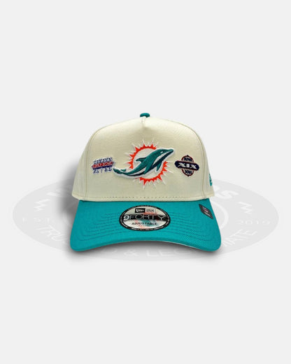 Miami Dolphins Super Bowl Logo A-Frame 9Forty Snapback Hat